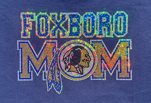 * Foxboro Mom Sparkle Bling Champion Short Sleeve Champion T-Shirt