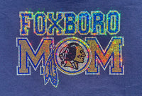 * Foxboro Mom Sparkle Bling Champion Long Sleeve Champion T-Shirt