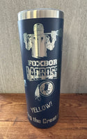 Foxboro Warriors Lacrosse Skinny Travel Tumbler 20 oz.