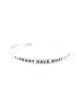 Have What it Takes Cuff - Silver