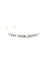 Trust Your Journey Cuff - Silver