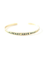 Have What it Takes Cuff - Brass